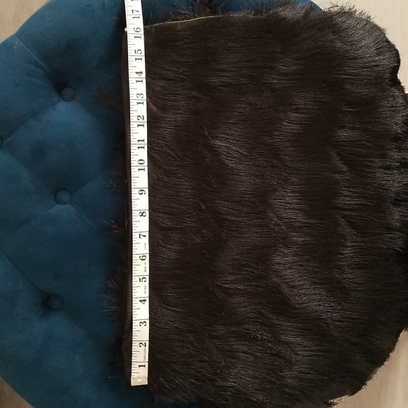 NWT H&M Chevron Cut Fringe Skirt / Size Medium / Black - Picture 4 of 7